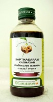 Vaidyaratnam Ayurvedic, Sapthasaram Kashayam, 200 ml